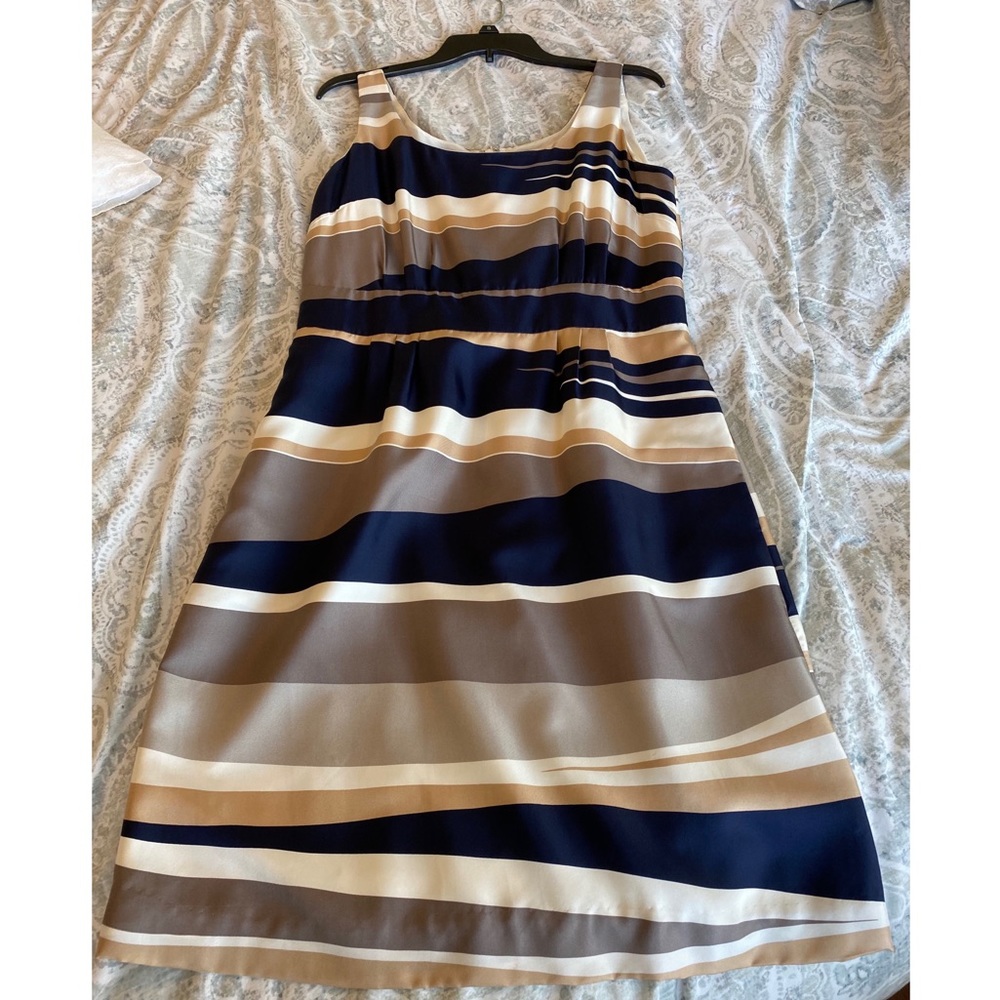 Silk Banana Republic striped dress